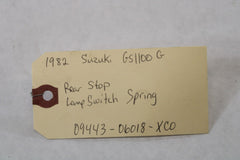 1982 Suzuki GS1100G Z-Rear Stop Lamp Switch Spring 09443-06018-XC0
