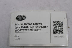 Internal Thread Screws 2pcs 16478-85(3 3/16”)2017 SPORTSTER XL1200T HD SuperLow