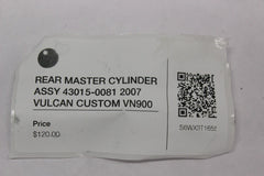 REAR MASTER CYLINDER ASSY 43015-0081 2007 VULCAN CUSTOM VN900