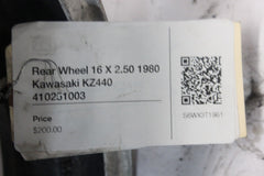 Rear Wheel 16 X 2.50 1980 Kawasaki KZ440 410251003