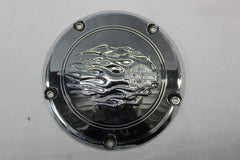 CLUTCH COVER CHROME FLAMES 60766-06 2009 FLHTCU Harley Davidson