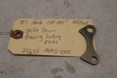 Shift Drum Bearing Setting Plate 24655-MM5-000 1987 Honda CBR1000F Hurricane