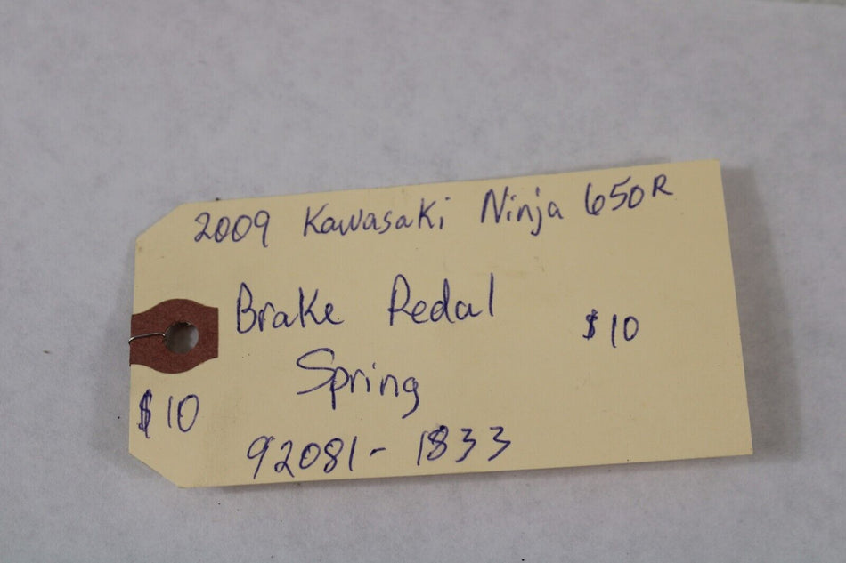 92081-1833 2009 BRAKE SPRING Kawasaki 650R Ninja EX650C9F