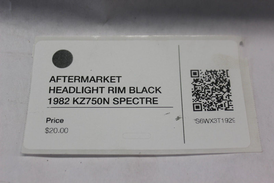 AFTERMARKET HEADLIGHT RIM BLACK 1982 Kawasaki Spectre KZ750N