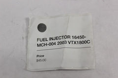 FUEL INJECTOR 16450-MCH-004 2003 Honda VTX1800C