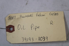Oil Pipe Right 39193-1039 2007 Kawasaki Vulcan EN500C
