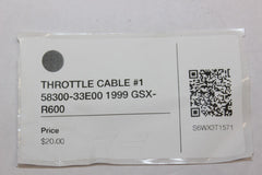 THROTTLE CABLE #1 58300-33E00 1999 Suzuki GSX-R600