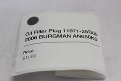 Oil Filler Plug 11971-25D00 2006 BURGMAN AN650K6