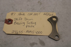 Shift Drum Bearing Setting Plate 24655-MM5-000 1987 Honda CBR1000F Hurricane