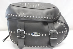 RIGHT Saddlebag Leather Studded Harley Davidson Softail