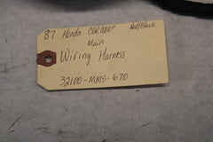 Main Wiring Harness 32100-MM5-670 1987 Honda CBR1000F Hurricane