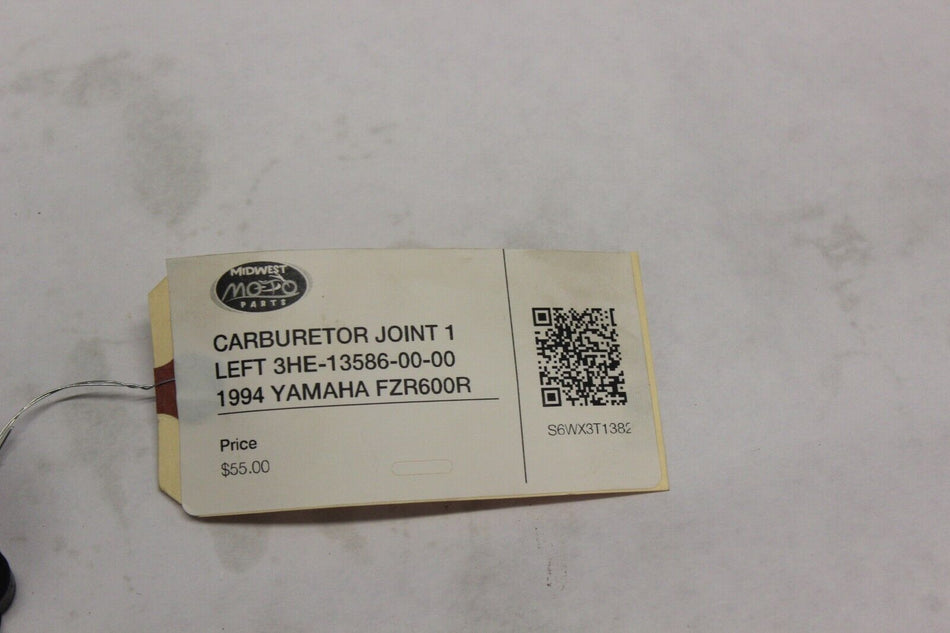 CARBURETOR JOINT 1 LEFT 3HE-13586-00-00 1994 YAMAHA FZR600R