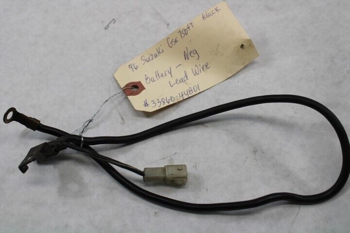 OEM Suzuki Motorcycle 1996 GSX750 Katana Battery -Neg Cable #33860-44B01