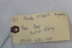Rear Stop Switch w/Spring 35350-GBZ-700 2007 Honda Shadow Sabre VT1100C2