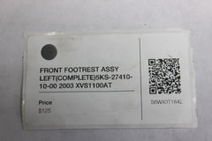 FRONT FOOTREST ASSY LEFT (COMPLETE) 5KS-27410-10-00 2003 XVS1100AT SILVERADO