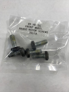 OEM Harley Davidson Front Wheel Rotor Bolts 2008 Streetglide 3655A (5) Torx Head