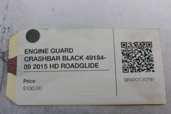 ENGINE GUARD CRASHBAR BLACK 49184-09 2015 HD ROADGLIDE