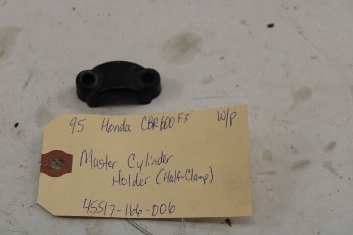 OEM Honda Motorcycle Master Cylinder Holder Clamp 1995 CBR600F3 White