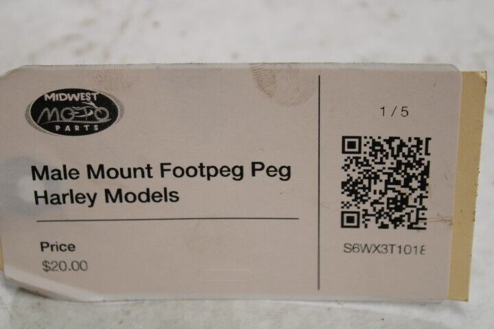 Male Mount Foot Peg Rubber Harley Davidson