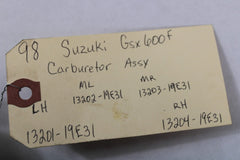 Carburetor Assy 13201, 13202, 13203, 13204-19E31 1998 Suzuki Katana GSX600