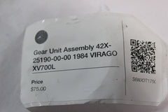 Gear Unit Assembly 42X-25190-00-00 1984 Yamaha VIRAGO XV700L