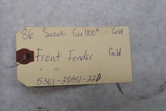 Front Fender Gold 53111-28A51-22P 1986 Suzuki GSXR1100
