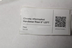 Chrome Aftermarket Handlebar Riser 6" LEFT Harley Davidson