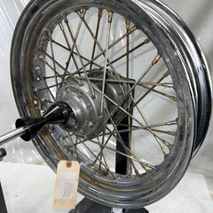 OEM Harley Davidson Front Single Hub Wheel 16" X 3" Chrome Spoke