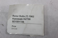 Rotor Bolts (7) 921501728 1982 Kawasaki Spectre KZ750N