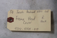 Frame Head Cover Right Black 47351-41F01-019 2006 Suzuki Boulevard C50