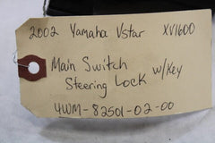 Main Switch Steering Lock w/ Key 4WM-82501-02 2002 Yamaha RoadStar XV1600A