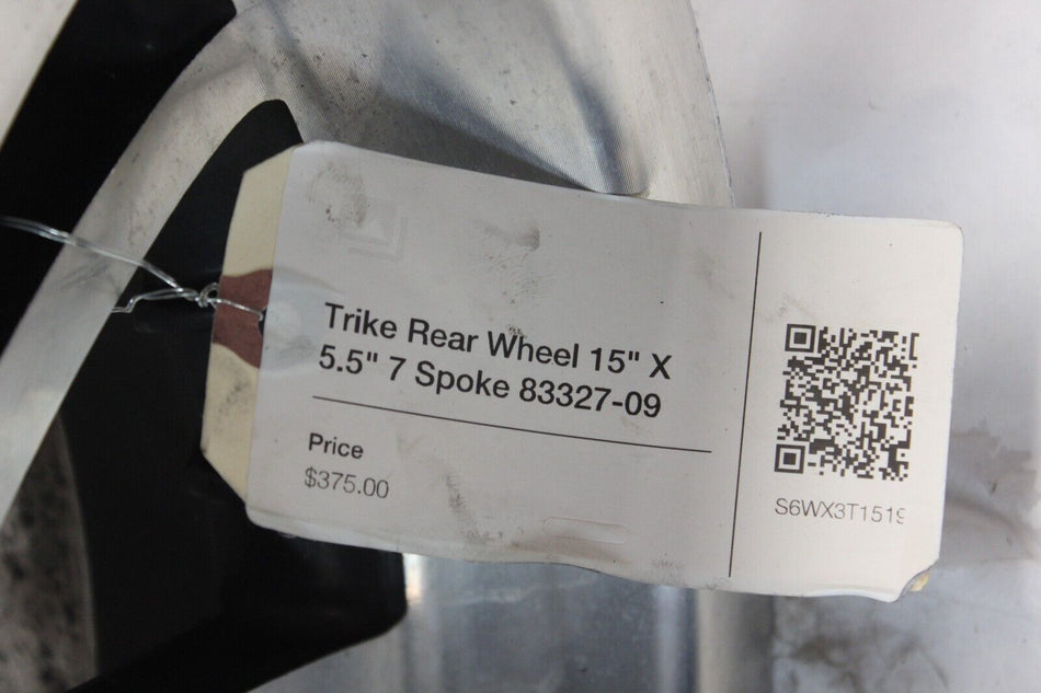 Trike Rear Wheel 15" X 5.5" 7 Spoke 83327-09 Harley Davidson