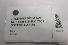 STEERING STEM CAP NUT 51353-24B00 2001 GSF1200 SUZUKI BANDIT