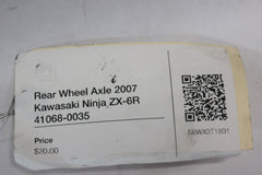 Rear Wheel Axle 2007 Kawasaki Ninja ZX-6R 41068-0035