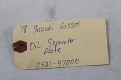 Oil Separator Plate 11521-47000 1978 Suzuki GS550