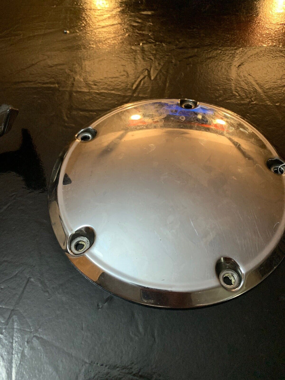 Harley Touring Dyna Softail 5 Bolt Derby Cover Chrome 25415-99