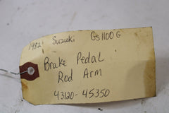 1982 Suzuki GS1100G Z Brake Pedal Rod Arm 43120-45350