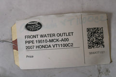 FRONT WATER OUTLET PIPE 19510-MCK-A00 2007 HONDA VT1100C2