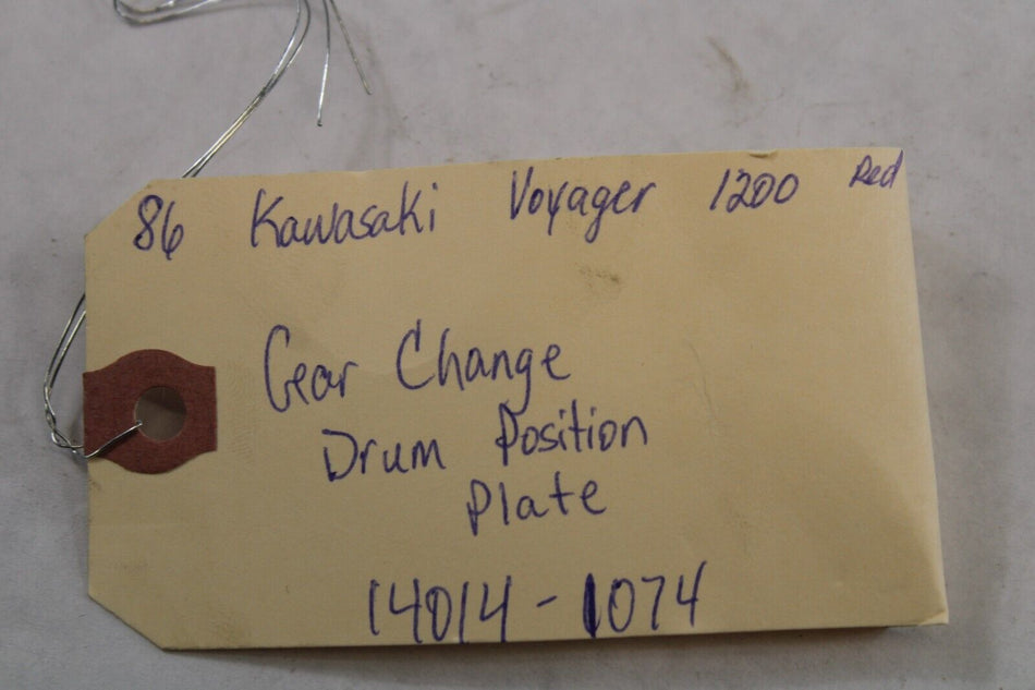Change Drum Position Plate 14014-1074 1986 Kawasaki Voyager ZG1200