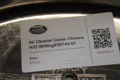 Air Cleaner Cover Chrome H/D Writing 29744-01 Harley Davidson