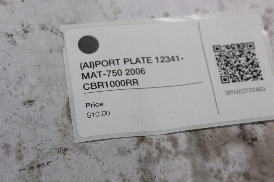 (AI) PORT PLATE 12341-MAT-750 2006 CBR1000RR