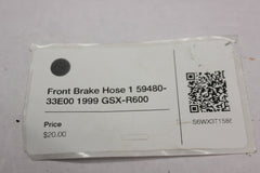 Front Brake Hose 1 59480-33E00 1999 Suzuki GSX-R600