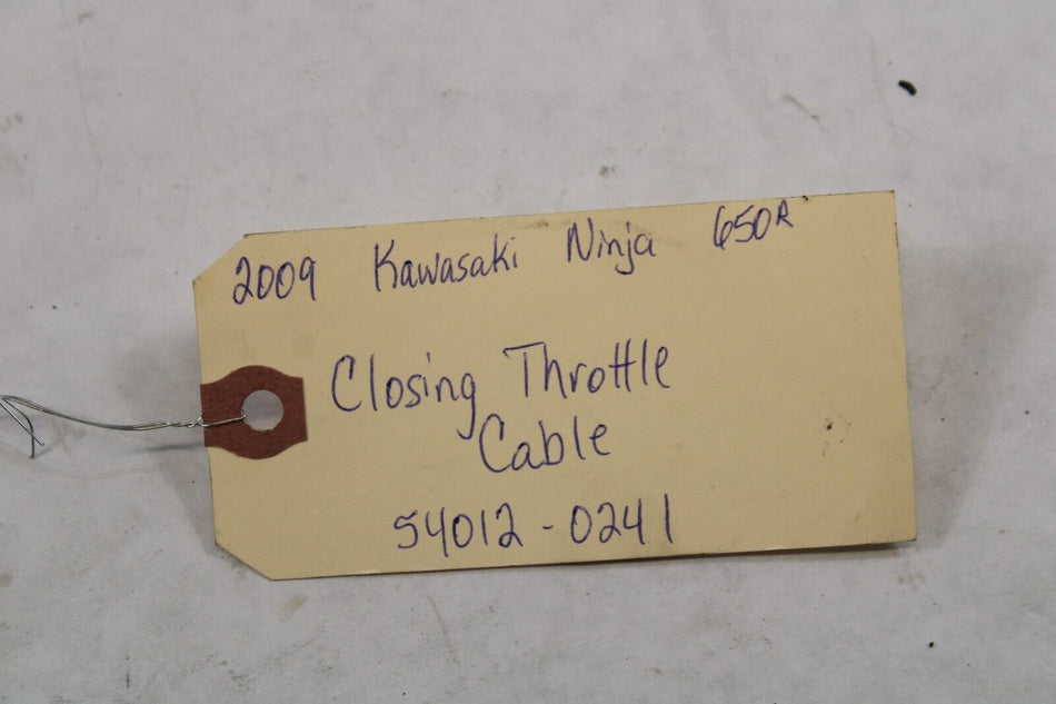 Closing Throttle Cable 54012-0241 2009 Kawasaki 650R Ninja EX650C9F