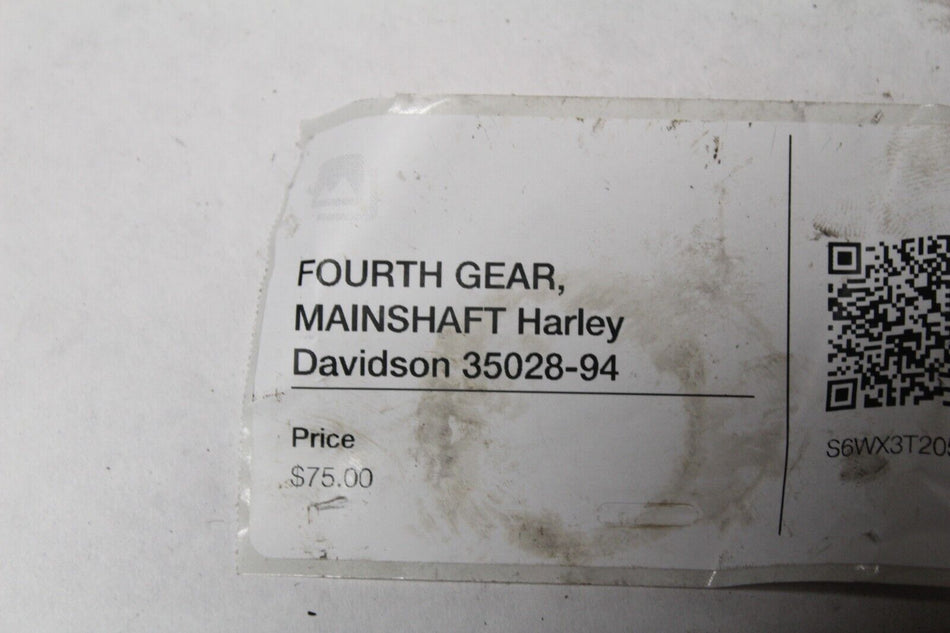 TRANS TRANSMISSION FOURTH GEAR, MAINSHAFT 35028-94 Harley Davidson