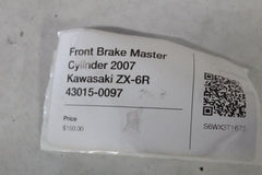 Front Brake Master Cylinder 2007 Kawasaki ZX-6R 43015-0097