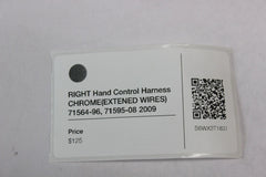 RIGHT Hand Control Harness CHROME (EXTENDE WIRES) 71564-96, 71595-08 2009 FLHTCU