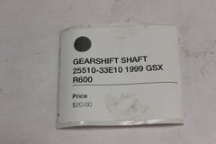 GEARSHIFT SHAFT 25510-33E10 1999 GSX R600