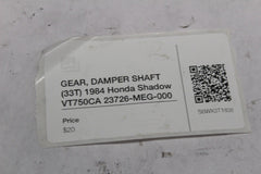 GEAR, DAMPER SHAFT (33T) 1984 Honda Shadow VT750CA 23726-MEG-000