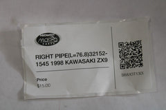 RIGHT PIPE (L=76.8) 32152-1545 1998 Kawasaki ZX-9R Ninja