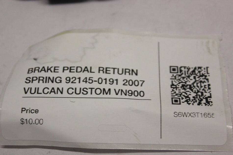BRAKE PEDAL RETURN SPRING 92145-0191 2007 VULCAN CUSTOM VN900